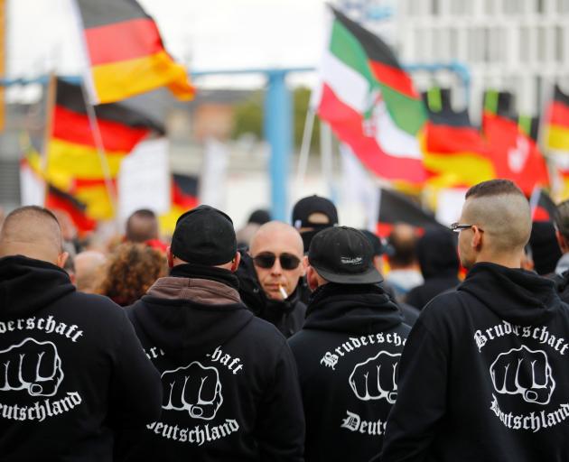 Members of a far right group in Germany. Photo: Reuters