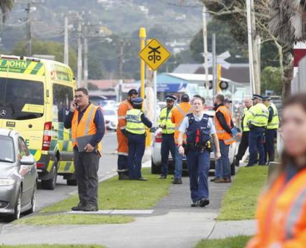 Emergency services at the scene this morning. Photo: Northern Advocate via NZ Herald