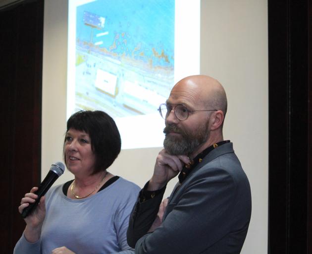 Oamaru Licensing Trust general manager Cathy Maaka, with Stufkens & Chambers architect Steven...