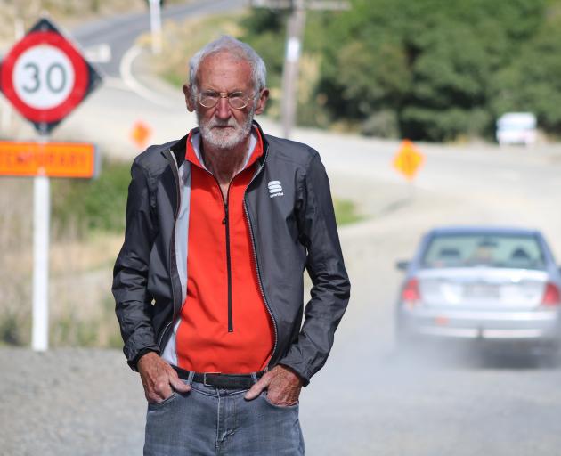Haven St resident Stan Lusby says motorists ignore the speed signs, and is concerned someone will...