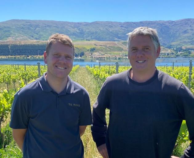 The 120ha Northburn vineyard, near Cromwell, is managed by Mark Naismith (right) and winemaker...