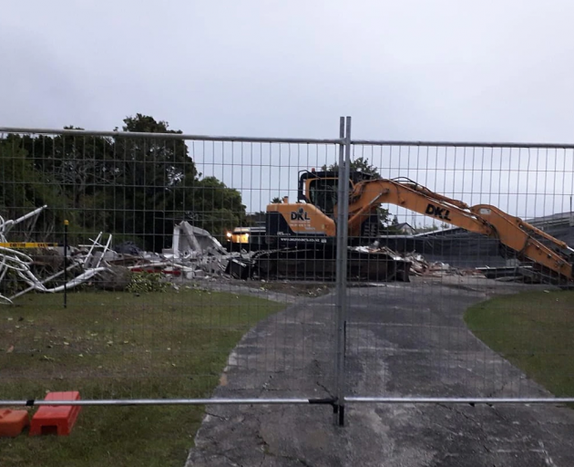 The famous Outrageous Fortune house has been demolished. Photo: Siobhrin Burmester