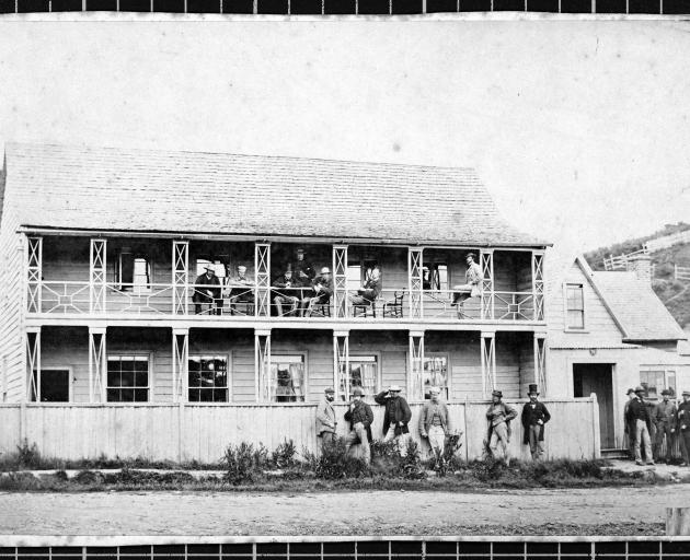 The Dunedin Club's first clubhouse. Photo: First home of the Dunedin Club,...