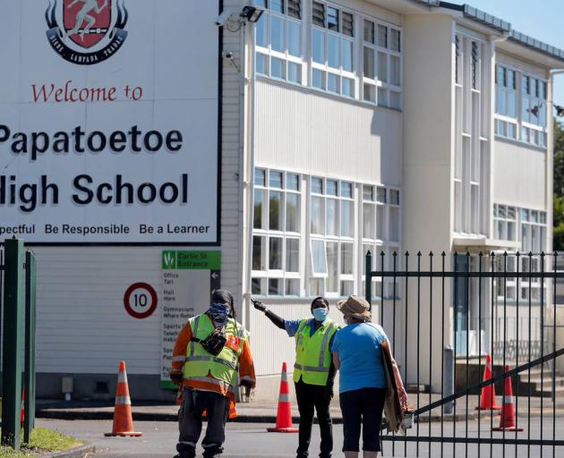 Papatoetoe High School resumed classes today after the lastest community outbreak saw three...