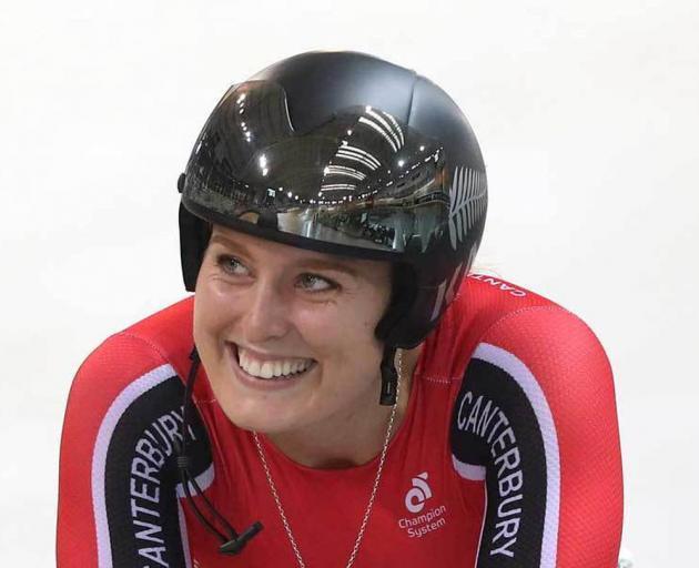 Olivia Podmore competing for Canterbury at the New Zealand Track Nationals in 2017. Photo: Getty...