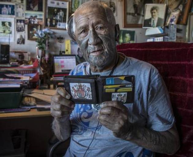 Chief Tupai, aka Amato Patira Hoani Tohu Kake Akarana-Rewi says Britain's coat of arms, not New...