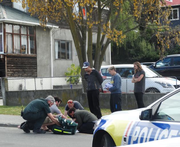 The incident happened on Man St this afternoon. Photo: Daisy Hudson