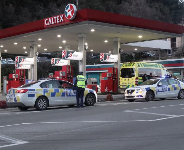 The incident happened at the petrol station on Gorge Rd. Photo: Joshua Walton