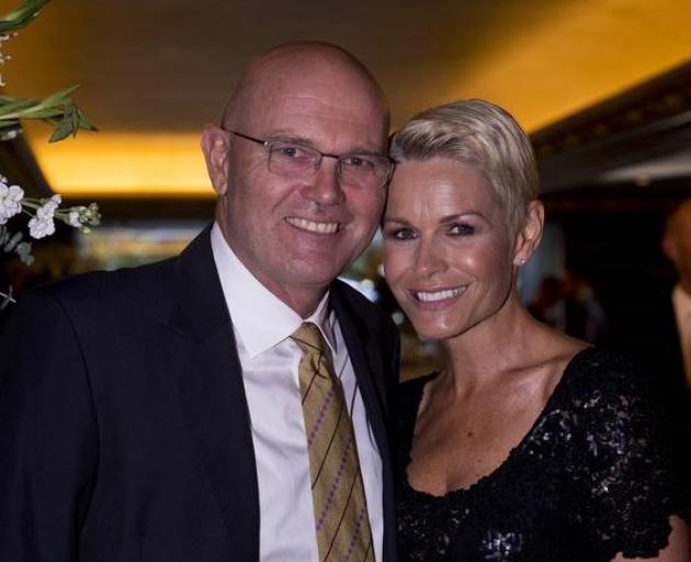 Martin Crowe and Lorraine Downes at the Cricket Awards in 2015. Crowe died of cancer the...