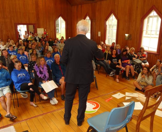 Wakatipu teachers met at St Peter's Church Hall in Queenstown. Photo: Guy Williams 