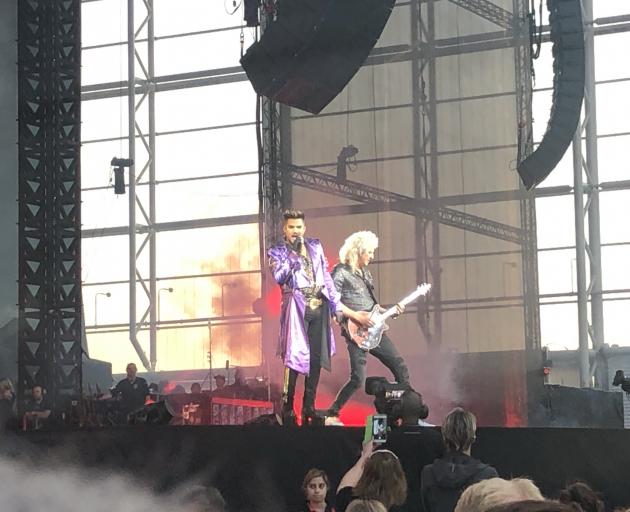 Adam Lambert (left) and Brian May. Photo: supplied 