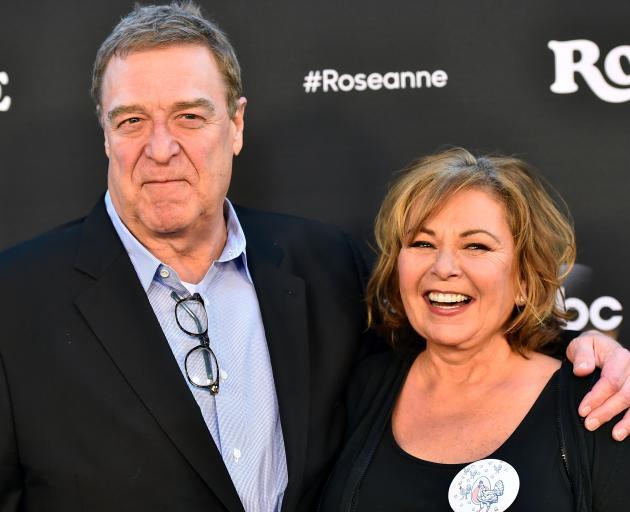 Roseanne with John Goodman. Photo: Getty Images 