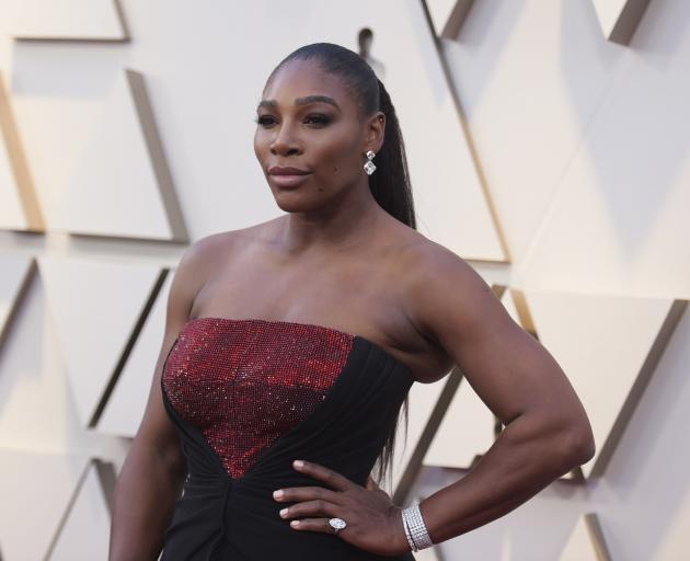 Serena Williams at the Oscars on Sunday. Photo: AP