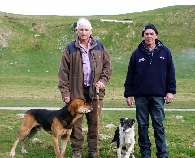 Peter Kidd (left) with Tuff and Andy Clark with Girl won the annual Inter-Club Challenge. Photos: Supplied