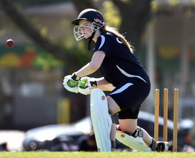 Rebecca Dean, also of Otago Girls', moves in to a shot