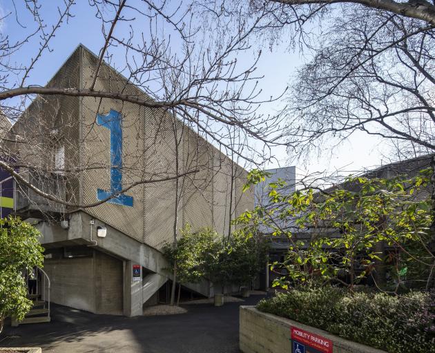 The University of Otago Archway Lecture Theatres, designed by McCoy and Wixon in 1974. PHOTO:...