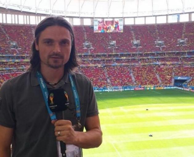 Pfannenstiel presents on television at the 2018 Fifa World Cup in Russia. PHOTO: SUPPLIED