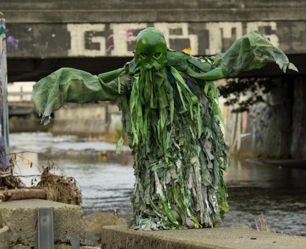 Standing for the Otago Regional Council is Slime the Nitrate Monster. Photo: supplied