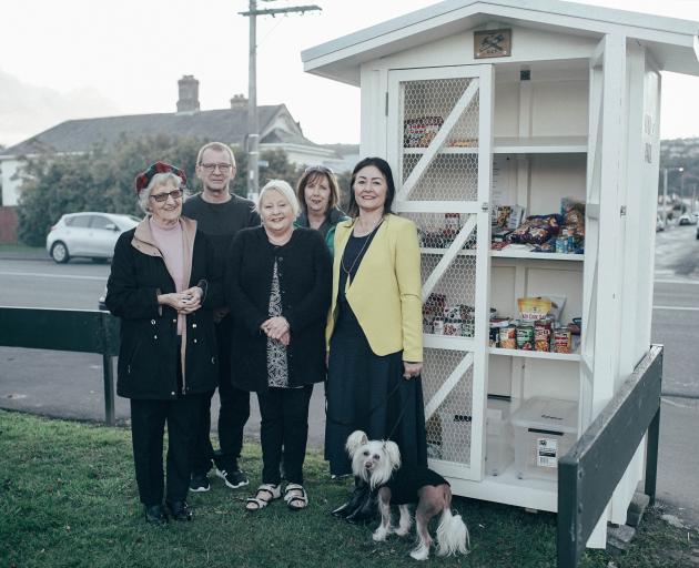 Community pantry team (from left) Natalie Stuart, Paul Ashford, Karen Manning, Sharon Ferguson...