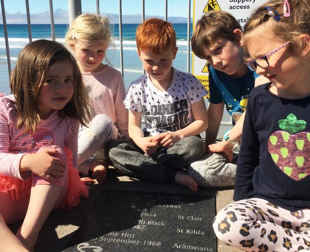 Friends and siblings (from left) Lexie Smillie (4), Elza Burt (6) and Eli Smillie (6), of Dunedin...