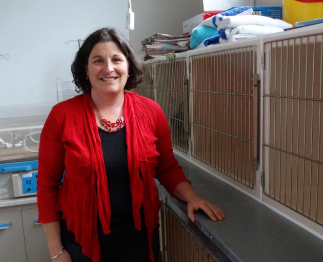 Otago Polytechnic School of Veterinary Nursing head of programmes Dr Francesca Brown, shown in what will be a ‘‘ward’’ at the new  wildlife hospital, believes the collaboration will be invaluable for the school and its students. PHOTO: BRENDA HARWOOD