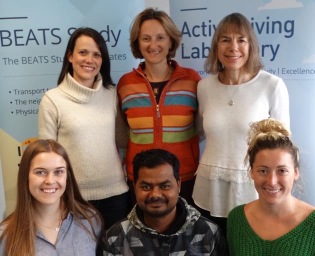 Members of the Beats Study group (back, from left) co-ordinator Kim King, research leader...