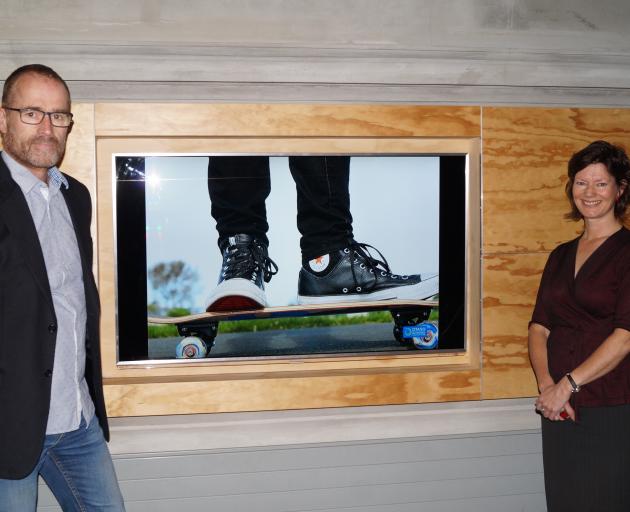 Otago Polytechnic photography lecturer Chris Gillman Gable and Toitu Otago Settlers Museum visitor experience manager Kirsty Glengarry. PHOTO: GRETA YEOMAN