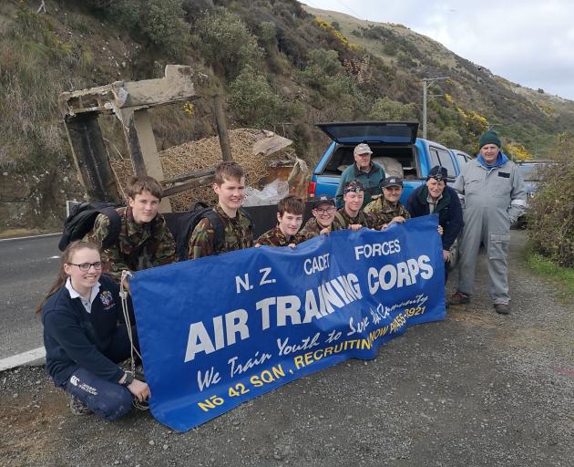 Gathered after cleaning up the area around the historic Harington Point gun emplacements at the...