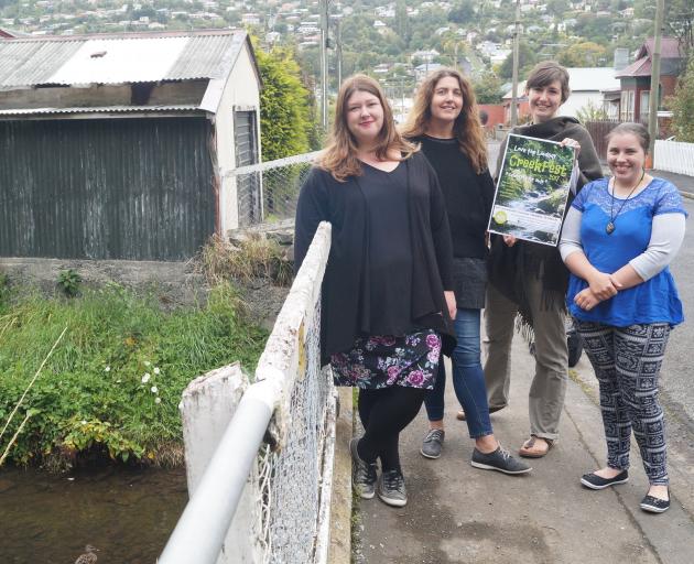 The Valley Project (from left) volunteer Tess Trotter, community development co-ordinator Anna Parker, intern Mona Bangemann and volunteer co-ordinator Chelsie Parsons. PHOTO: GRETA YEOMAN