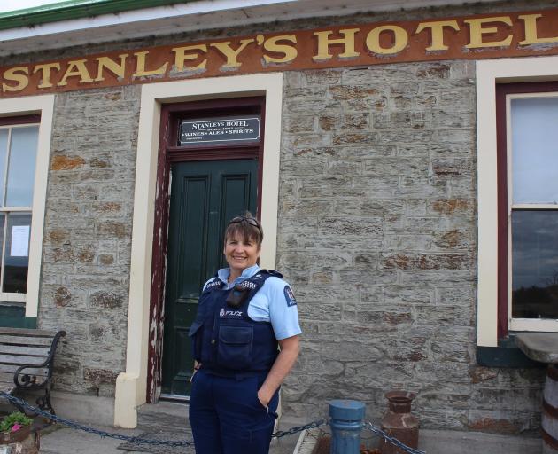 Senior Constable Helen Fincham-Putter is excited to be taking over Stanley’s Hotel  at Macraes...