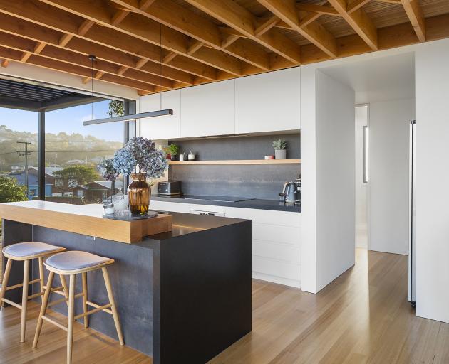 The kitchen in the home in Ocean View.