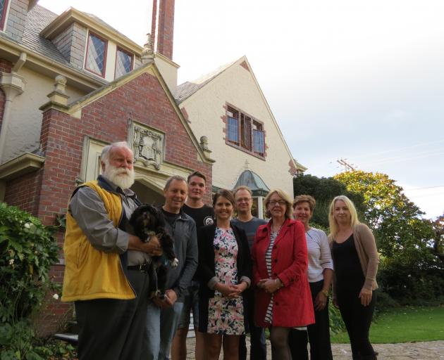 Cargill's Castle Trust members (from left) Barry Simpson with dog Bryn, chairman Steven de Graaf,...