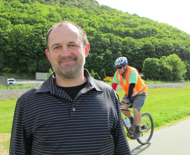 Steve Walker hopes the cycleway-walkway will be completed. Photo: ODT files 