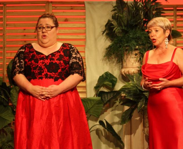 Mezzo-soprano Claire Barton (left) and Opera Here creator and soprano Lois Johnston will perform...