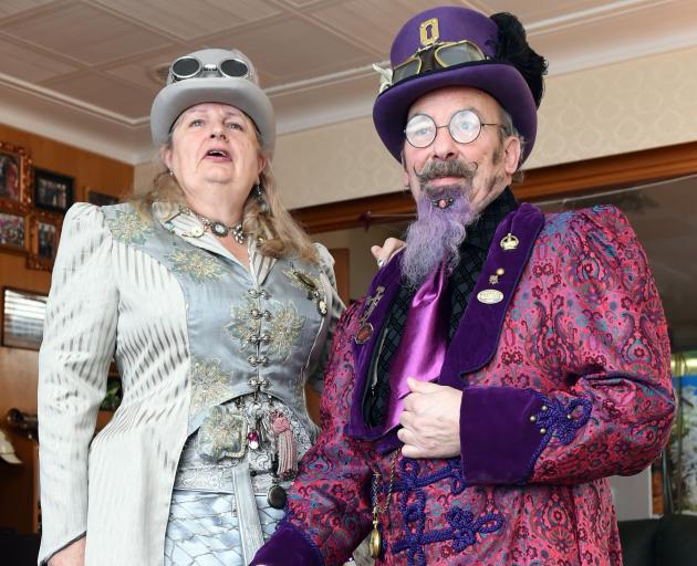 Steampunk enthusiasts James and Helen Bryan. ‘‘I like the aesthetic of the Victorian era,’’ Mr...