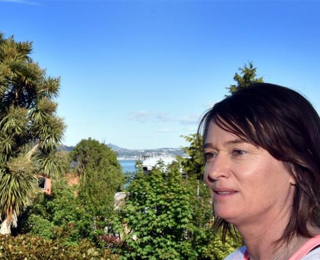 Macandrew Bay property owner Anna Leslie has questions for the 2GP planners. Photo by Peter McIntosh