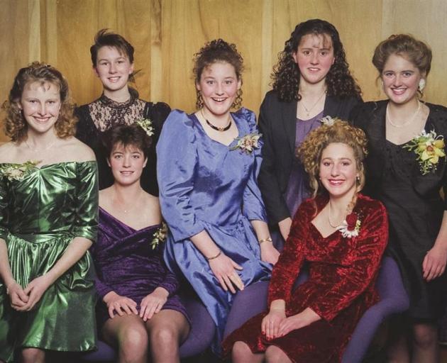 Portrayals of 1980s fashion, taken at Bayfield High School's formal. Photo: Kelk Photography.