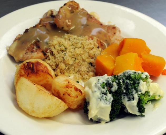 One of the meals offered at Radius Fulton in Dunedin. Photo:Christine O'Connor
