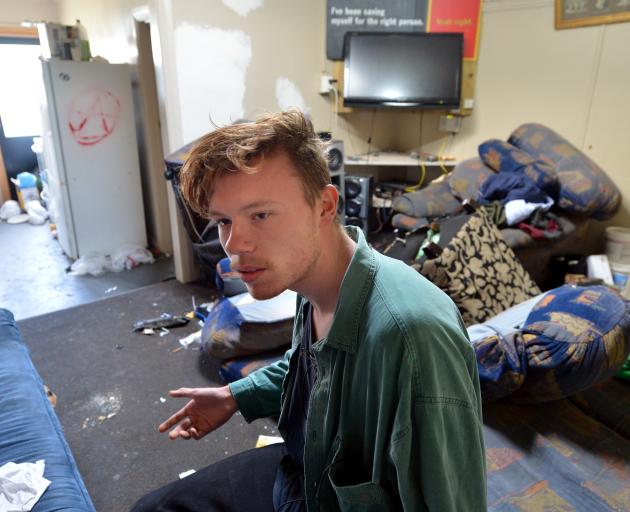 Hyde St resident Liam Gower (21) says his flat was trashed by four unknown women early yesterday....