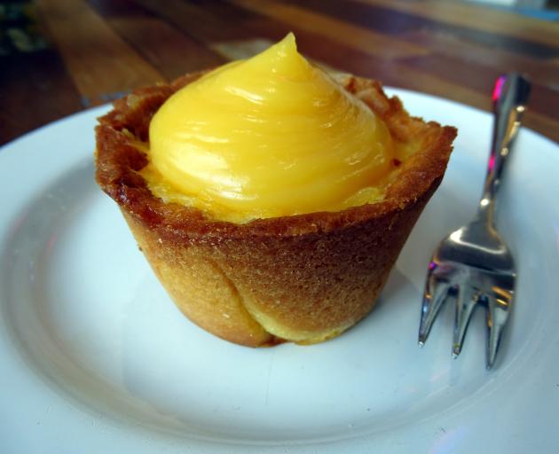 Airspresso Cafe's lemon tart. Photo by Guy Williams.