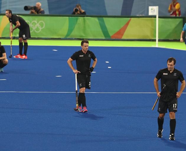 The Black Sticks were devastated after losing 3-2 in their quarterfinal. Photo: Getty Images