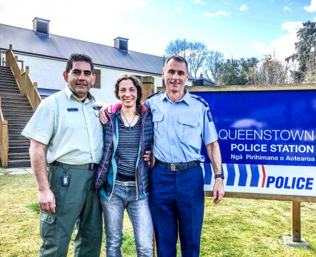  Pavlina Pizova thanks Department of Conservation Wakatipu operations manager Geoff Owen (left)...