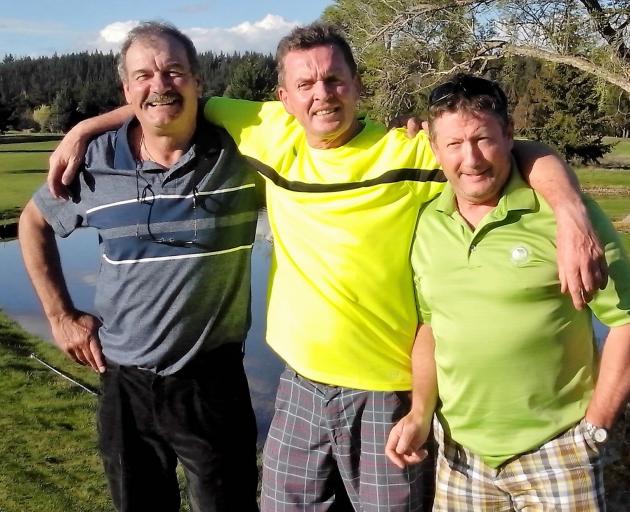 Mike Fraser, of Alexandra (left), Dave Ward, of Balclutha and Fred  Panting, of Earnscleugh,...