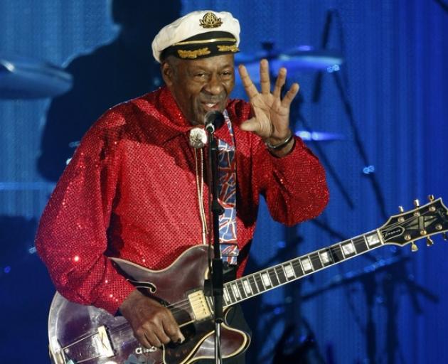 Rock and roll legend Chuck Berry performs the Bal de la rose in Monaco. Photo: Reuters