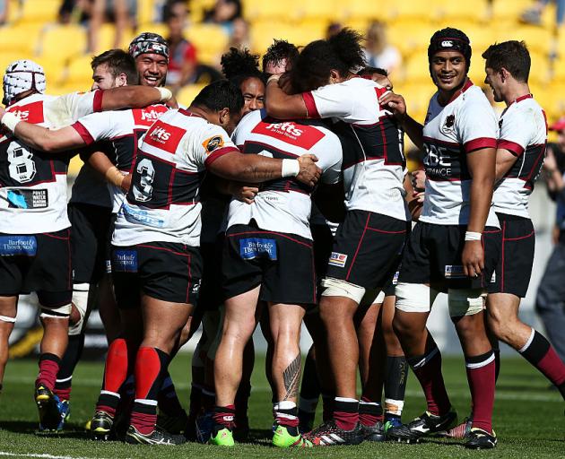 North Harbour players celebrate after their win. Photo: Getty Images