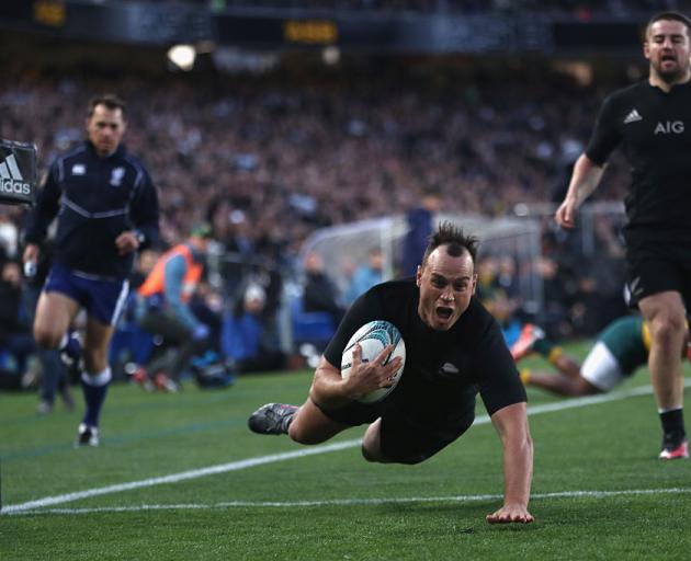 Israel Dagg scores the All Blacks' first try. Photo: Getty Images