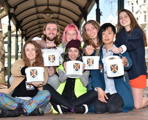 University of Otago humanities students and members of Compassionate Students Fundraising for the...