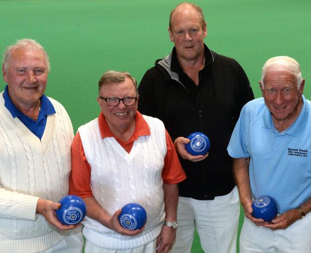 The Dunedin Southern men’s team of (from left) Ross Munro, Mike Bankier, Steve Pulley and...