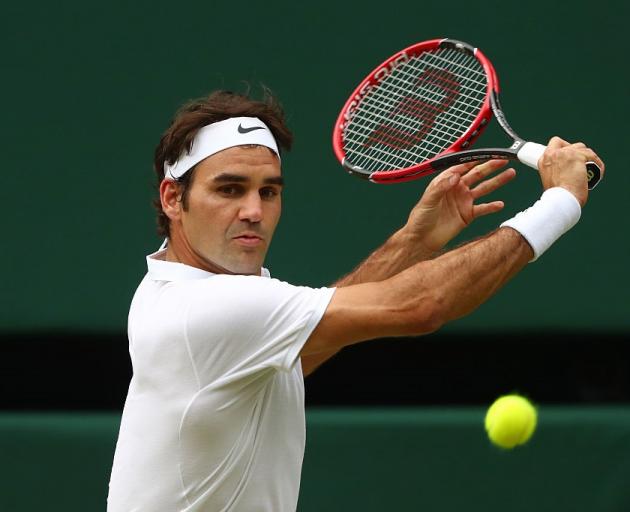 Roger Federer at Wimbledon earlier this year. Photo: Getty Images