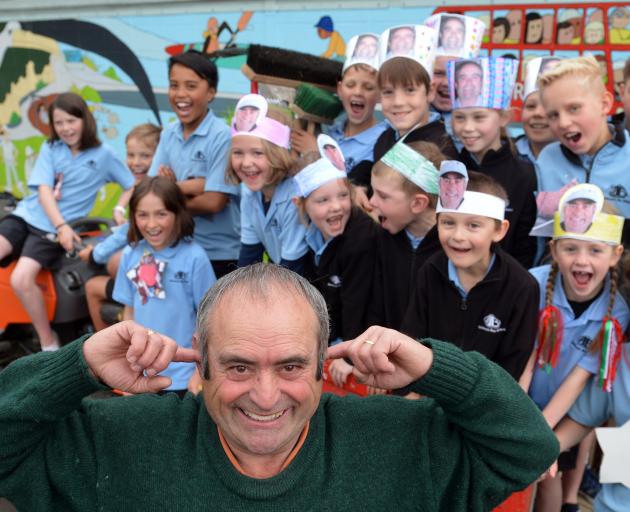 After 26 years as the much-loved Anderson's Bay School caretaker, Miguel Rodriguez has announced his retirement. Photo by Stephen Jaquiery.